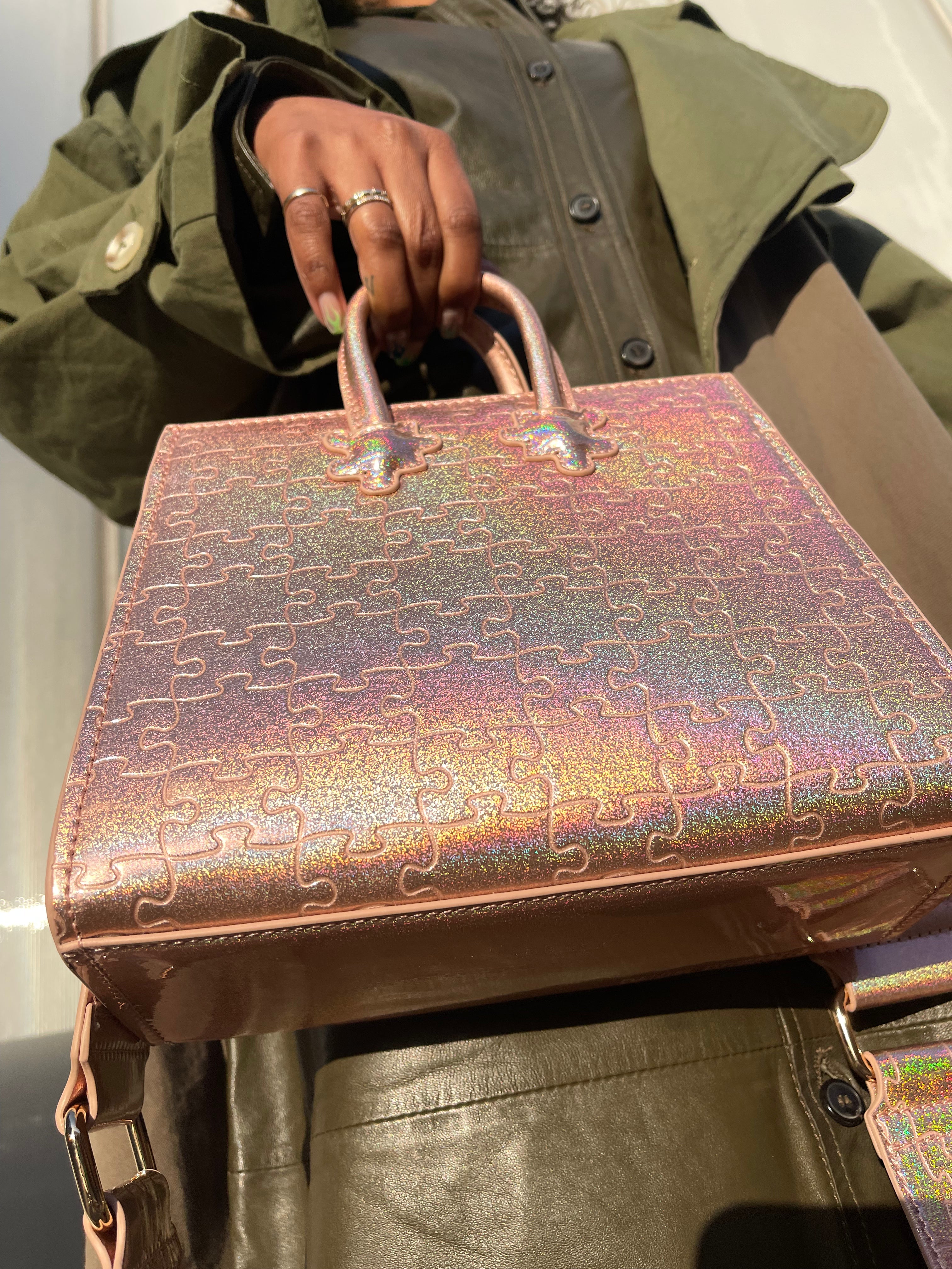 Ibukun Tiny Tote | Pink Glitter - Daniel Diyepirye™️